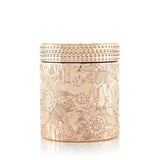 cactus blossom and jade scented candle in rose gold jar